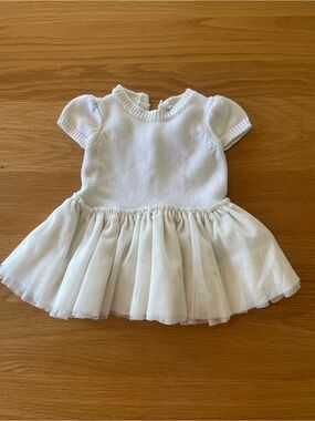 GAP Baby Ivory Knit Dress